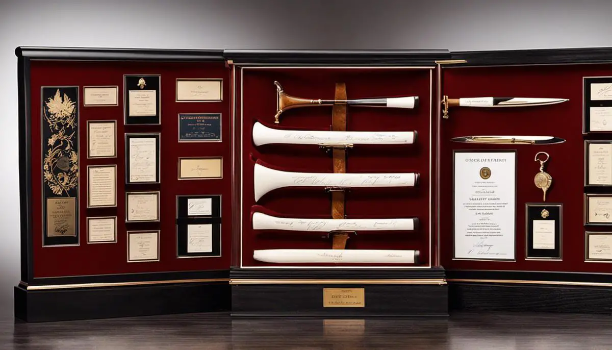 Image of autograph preservation tools and display cases